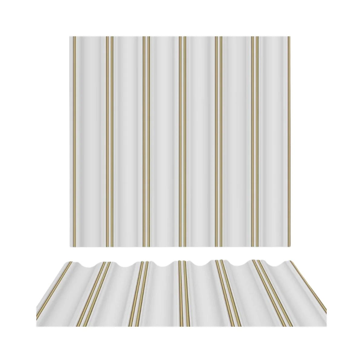 X Line PVC Wall Panel Louvers Panel/Planks 9.5 Feet * 10 Inch - WA 2001