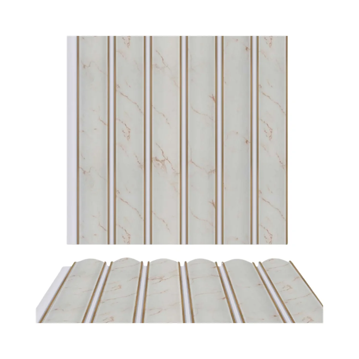 X Line PVC Wall Panel Louvers Panel/Planks 9.5 Feet * 10 Inch - WA 2005