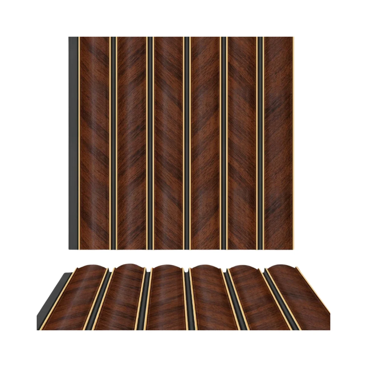 X Line PVC Wall Panel Louvers Panel/Planks 9.5 Feet * 10 Inch - WA 2008