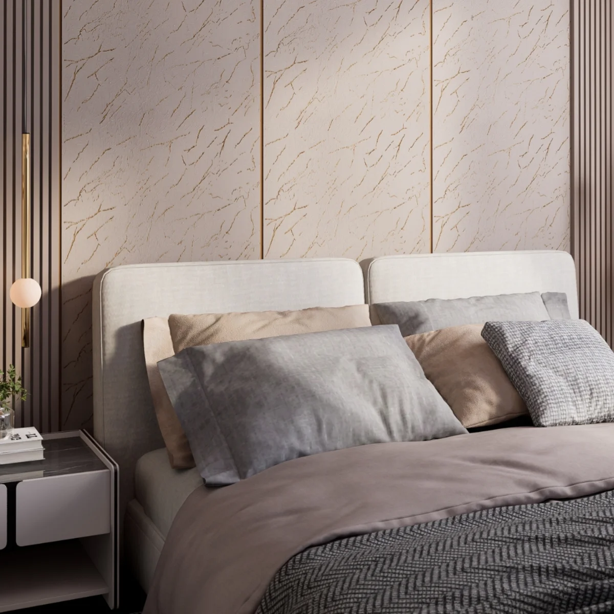 Ariso Edge Charcoal Wall Panels 8 Feet * 2 Feet | AR 5210