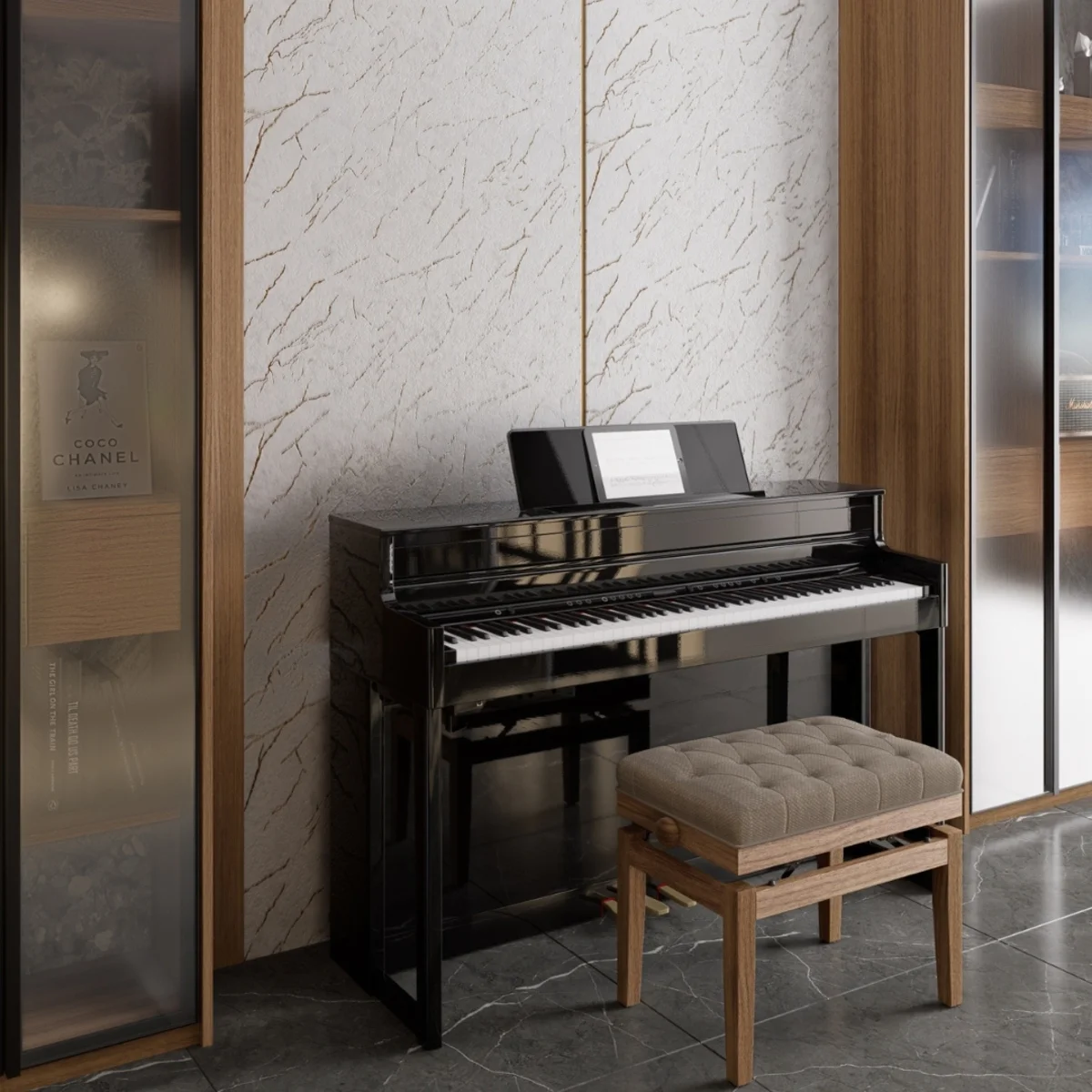 Ariso Edge Charcoal Wall Panels 8 Feet * 2 Feet | AR 5211