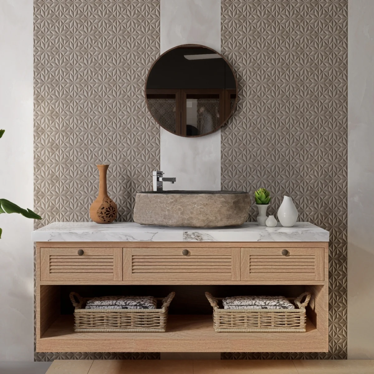 Ariso Charcoal Wall Panels 8 Feet * 2 Feet | AR 5007