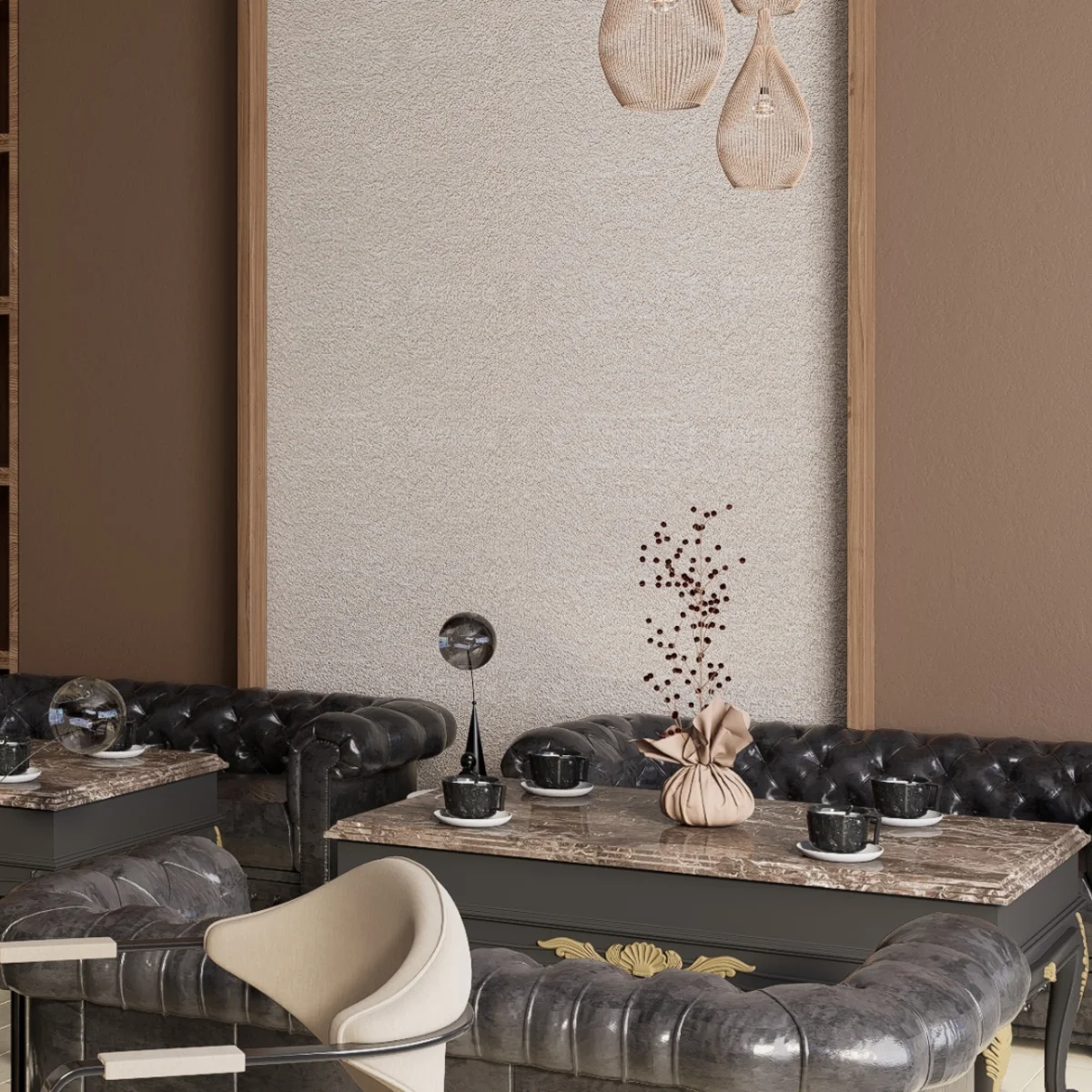 Ariso Charcoal Wall Panels 8 Feet * 2 Feet | AR 5016