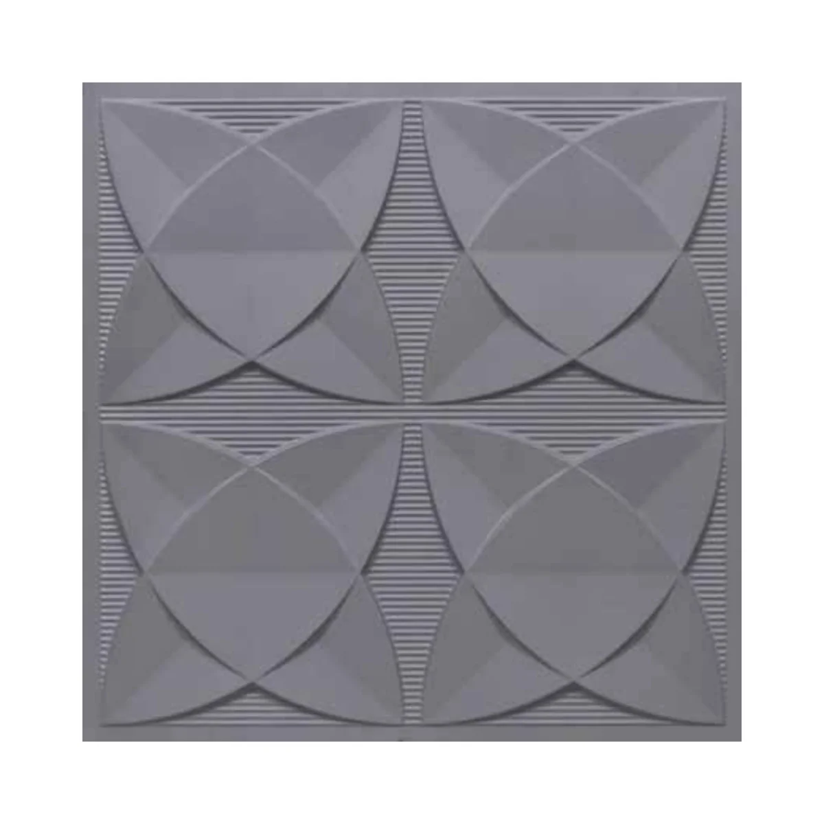 Ceilix 3D PVC Panel | 369 - Milky Grey