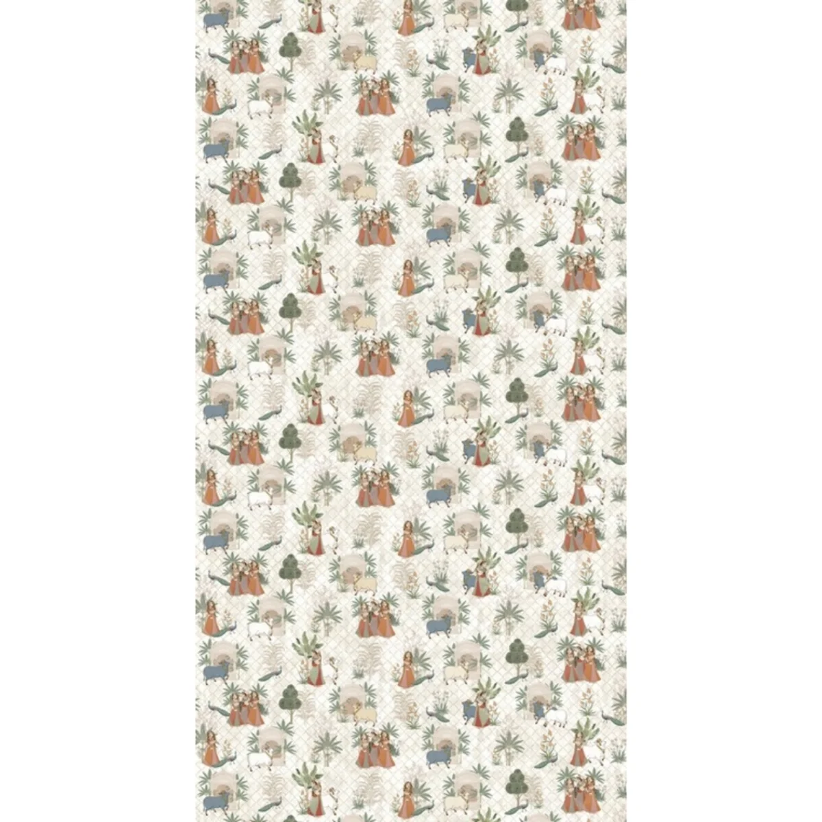 Indian Folk Art 1 mm Digital Laminate (Mica/Sunmica) | Vrindavana - RR1001 A-14 (PR)