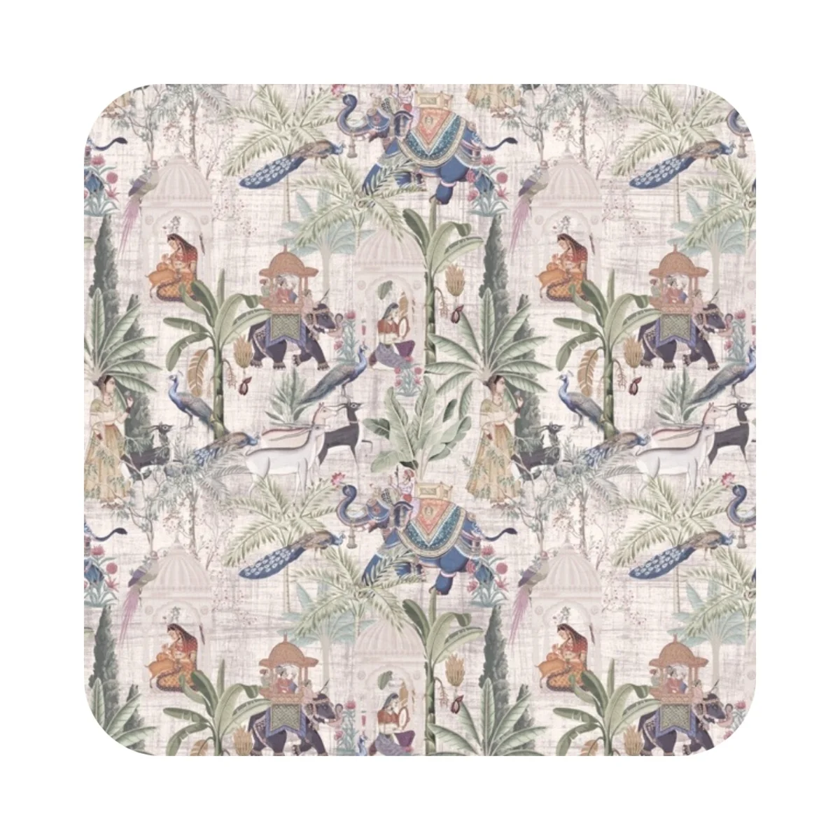 Indian Folk Art 1 mm Digital Laminate (Mica/Sunmica) | Vanikaa - RR1004 A-118 (PR)