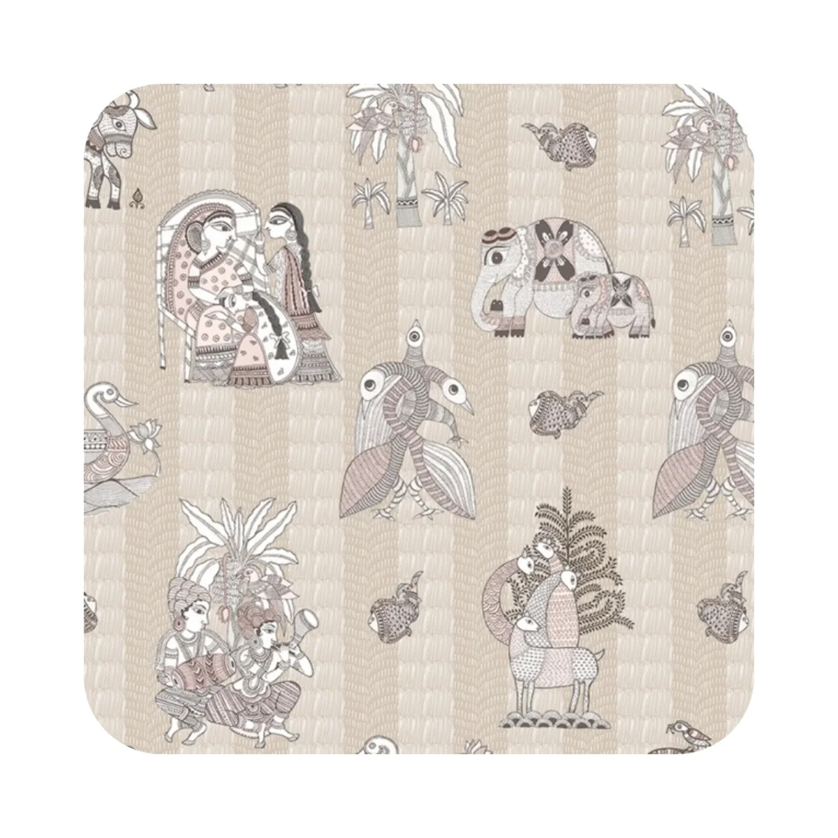 Indian Folk Art 1 mm Digital Laminate (Mica/Sunmica) | Madhuvan - RR1010 A-14 (PR)