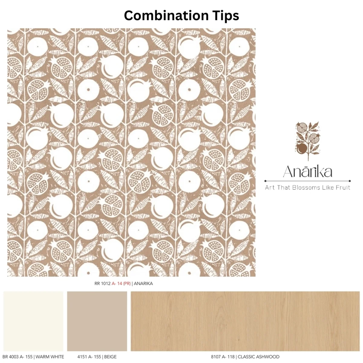 Indian Folk Art 1 mm Digital Laminate (Mica/Sunmica) | Anarika - RR1012 A-14 (PR)