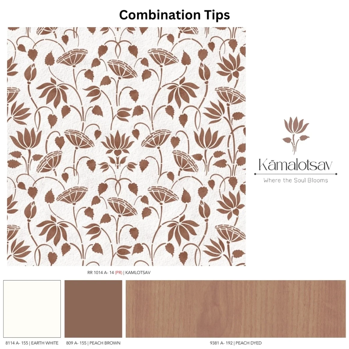 Indian Folk Art 1 mm Digital Laminate (Mica/Sunmica) | Kamlotsav - RR1014 A-14 (PR)