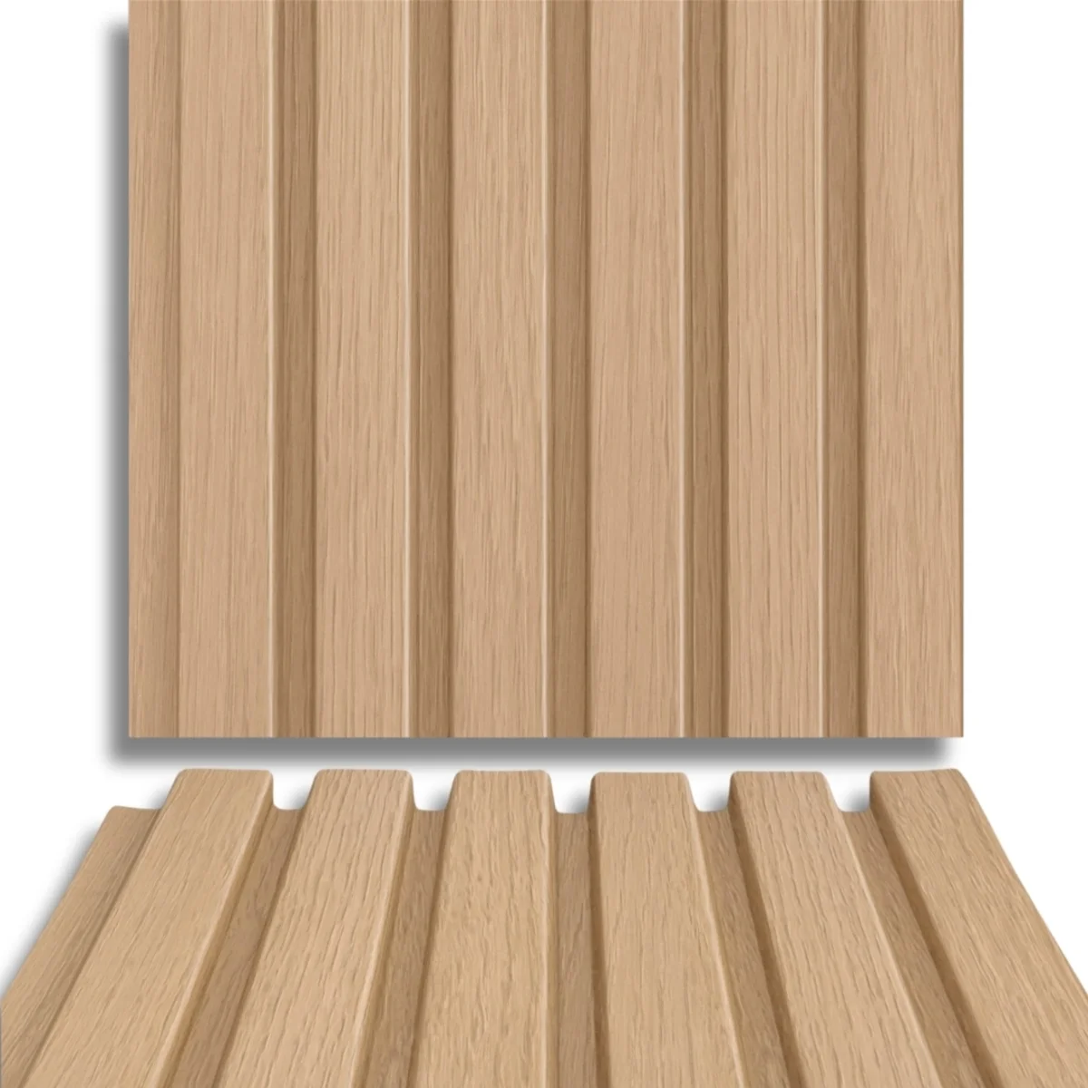 Fire Retardant HDPC Wooden Louvers Panel / Planks 9.5 Feet * 5 Inch | FR 1603