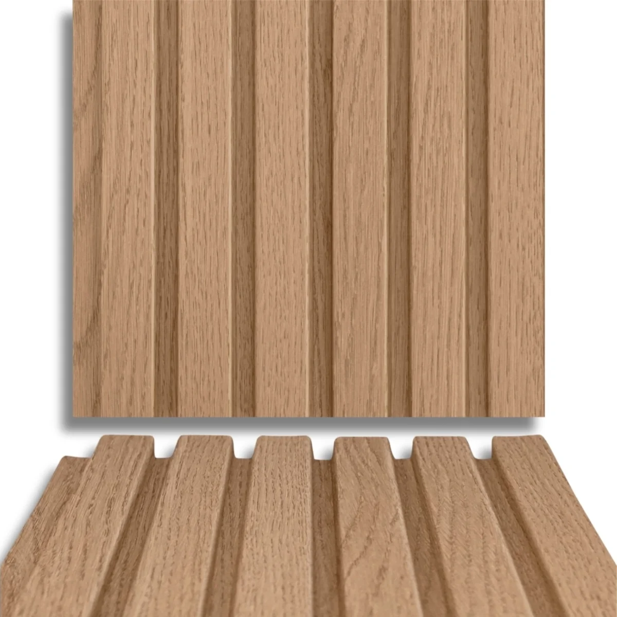 Fire Retardant HDPC Wooden Louvers Panel / Planks 9.5 Feet * 5 Inch | FR 1604