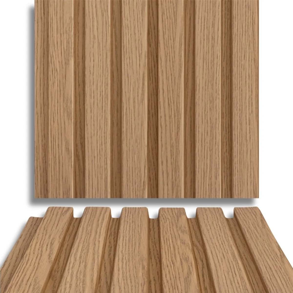 Fire Retardant HDPC Wooden Louvers Panel / Planks 9.5 Feet * 5 Inch | FR 1605