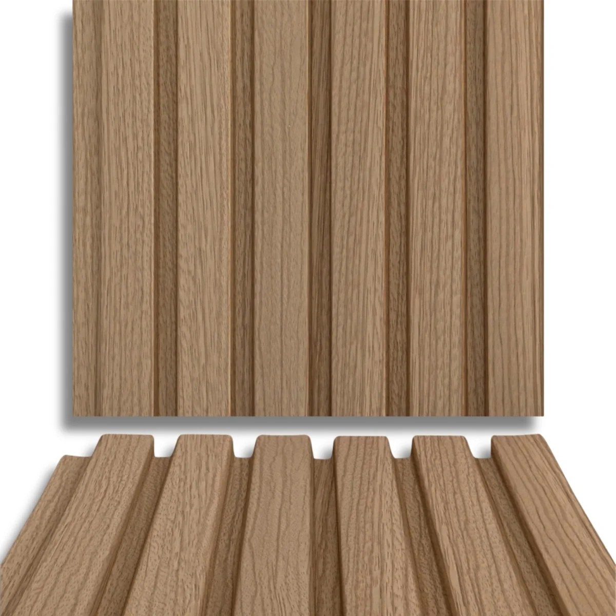 Fire Retardant HDPC Wooden Louvers Panel / Planks 9.5 Feet * 5 Inch | FR 1606
