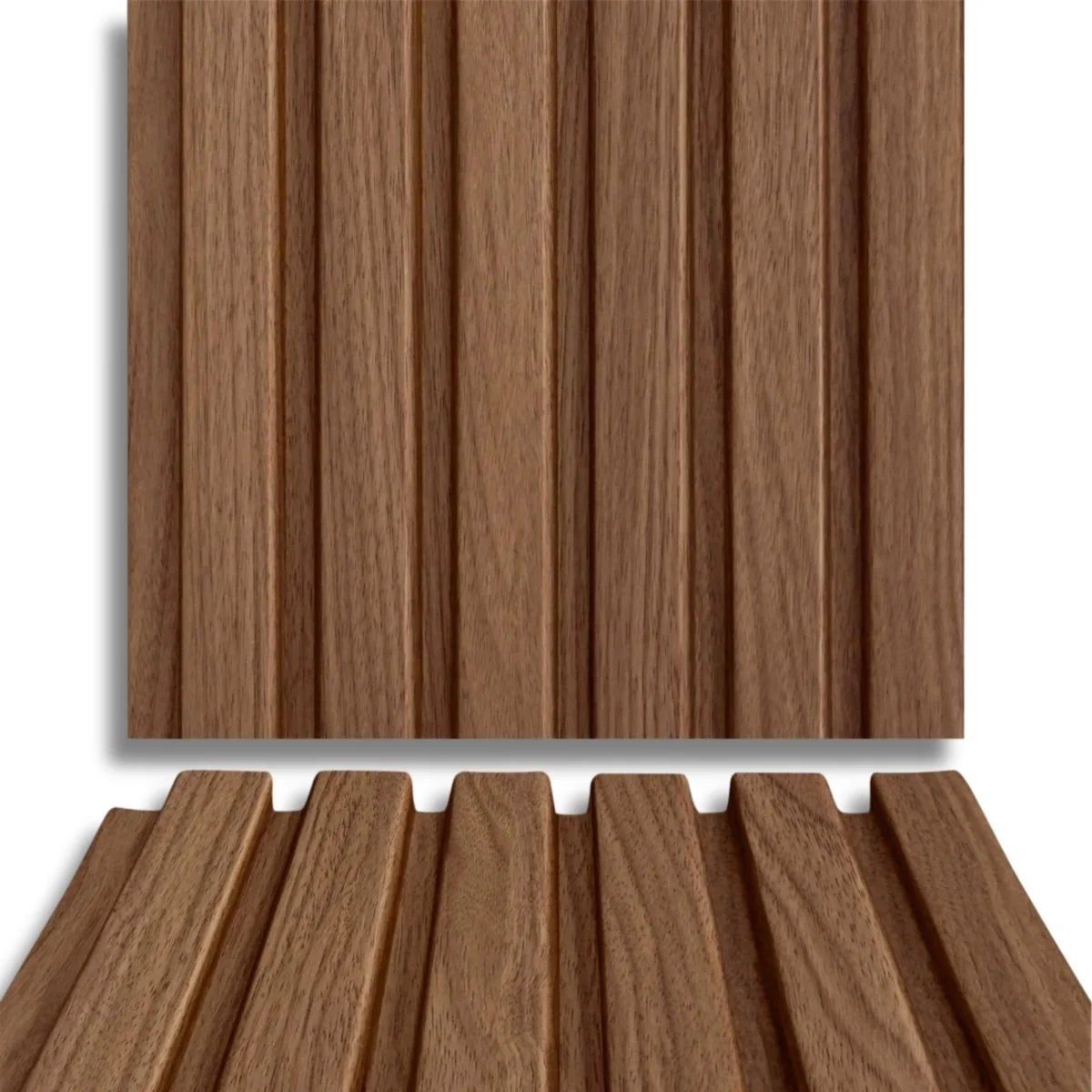 Fire Retardant HDPC Wooden Louvers Panel / Planks 9.5 Feet * 5 Inch | FR 1608