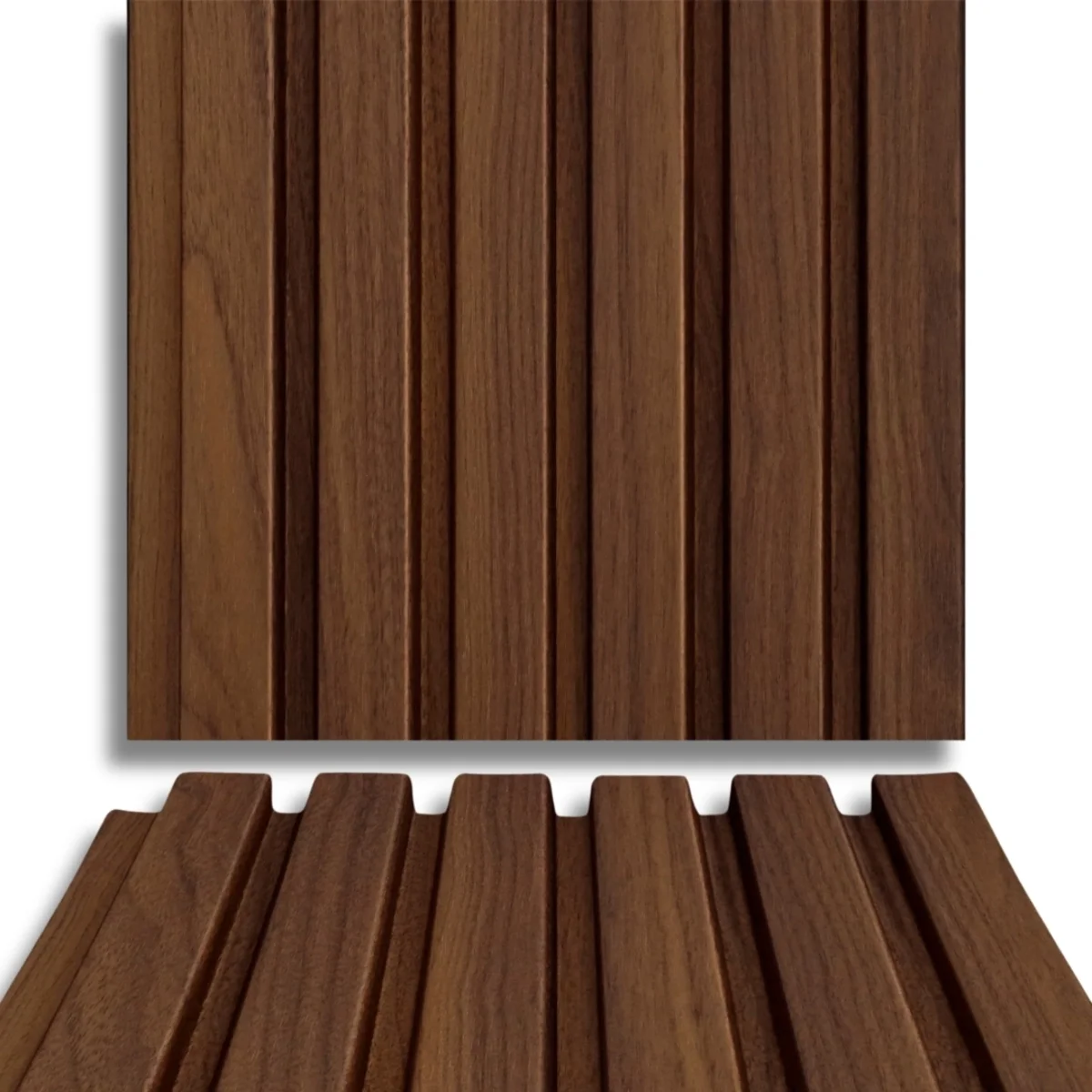 Fire Retardant HDPC Wooden Louvers Panel / Planks 9.5 Feet * 5 Inch | FR 1609