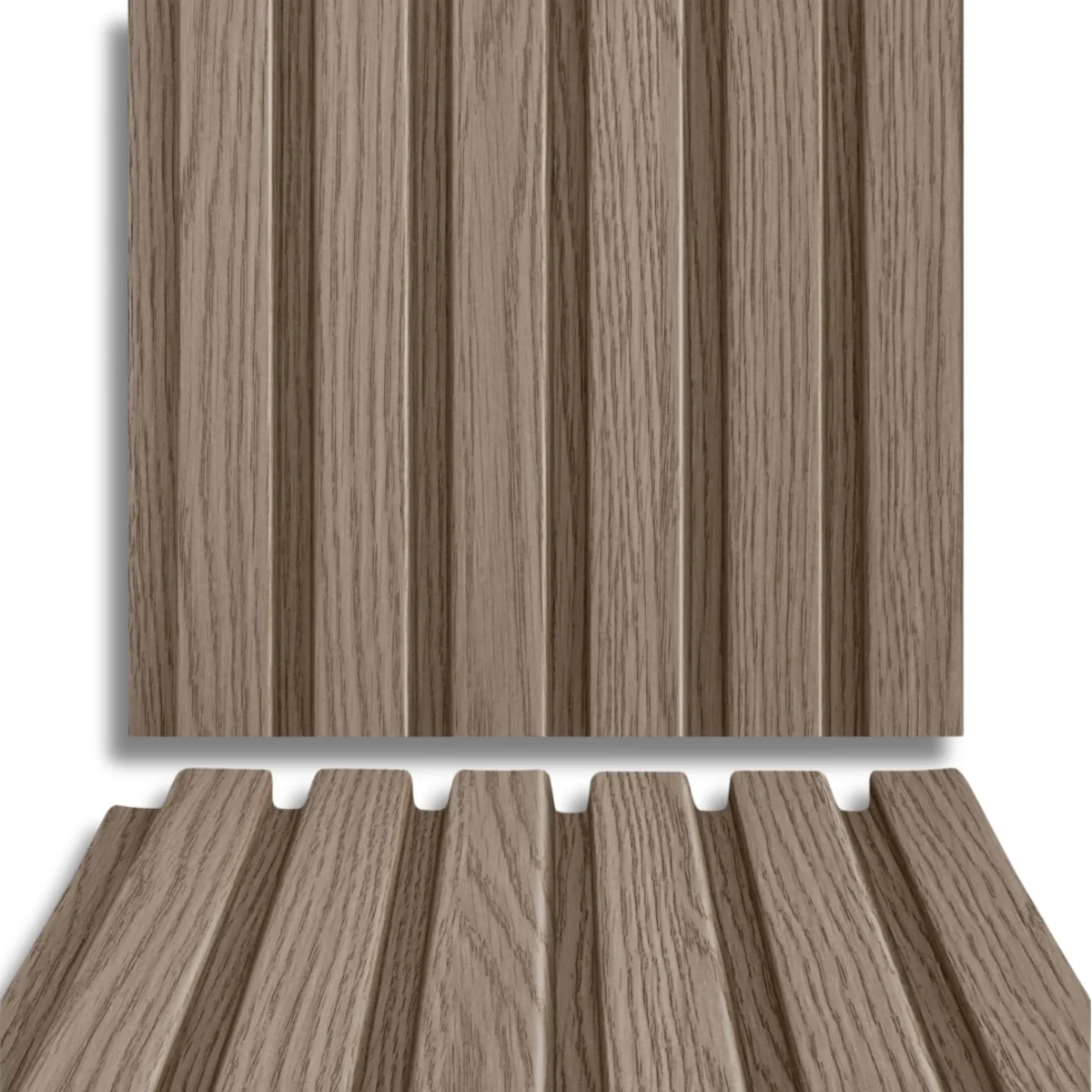 Fire Retardant HDPC Wooden Louvers Panel / Planks 9.5 Feet * 5 Inch | FR 1615