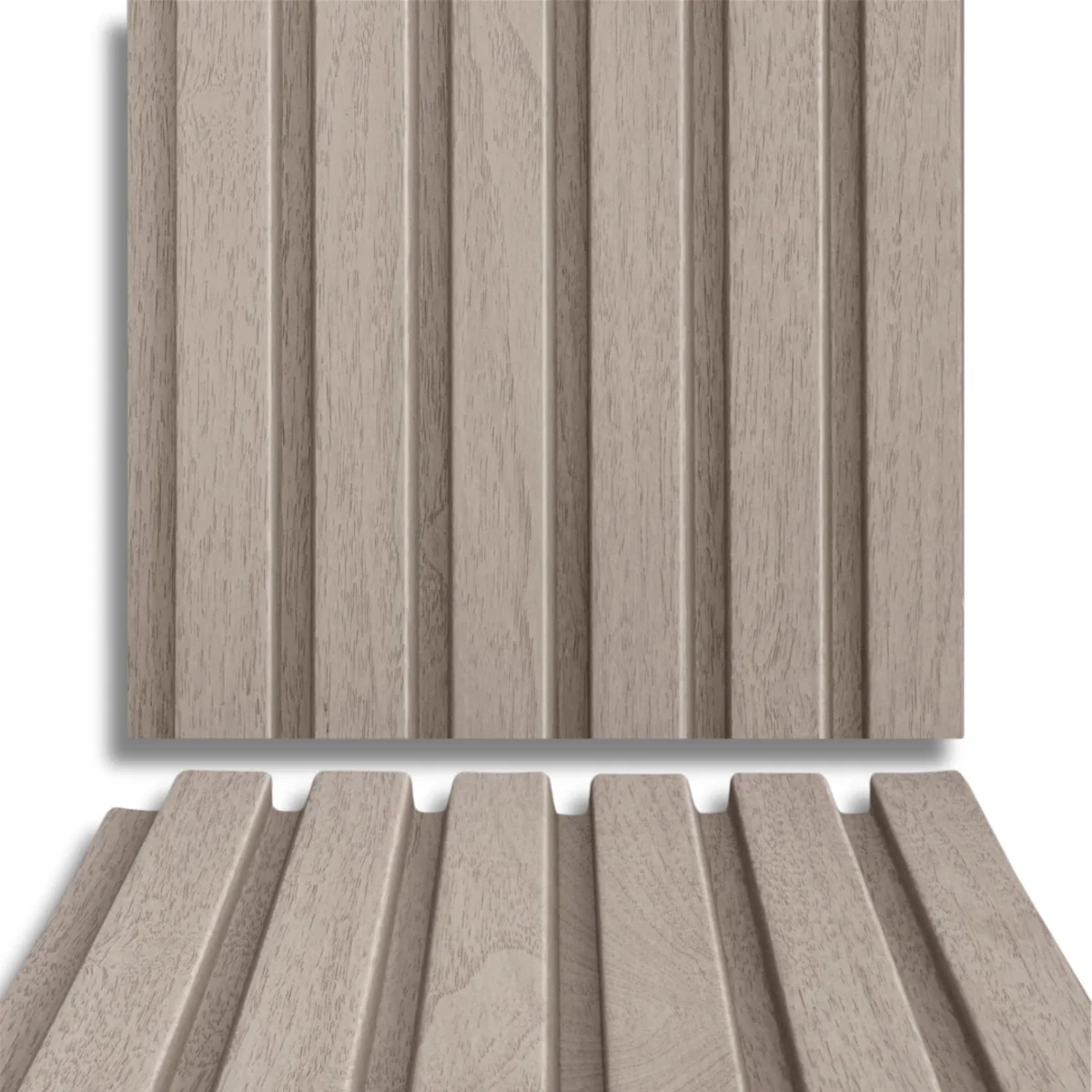 Fire Retardant HDPC Wooden Louvers Panel / Planks 9.5 Feet * 5 Inch | FR 1618