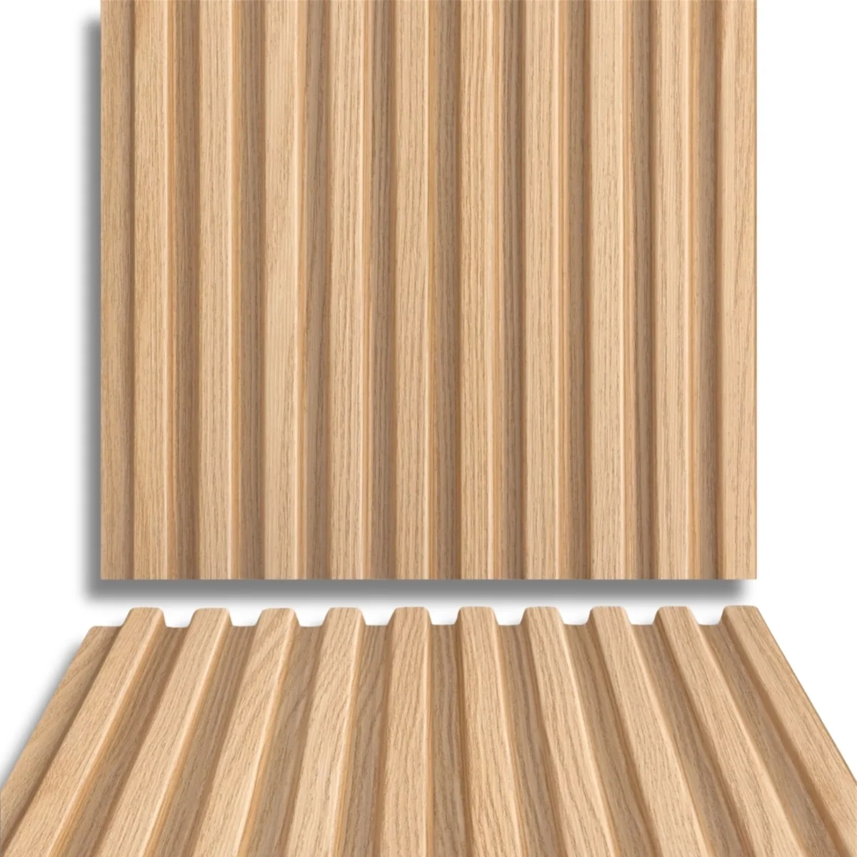 Fire Retardant HDPC Wooden Louvers Panel / Planks 9.5 Feet * 5 Inch | FR 1619