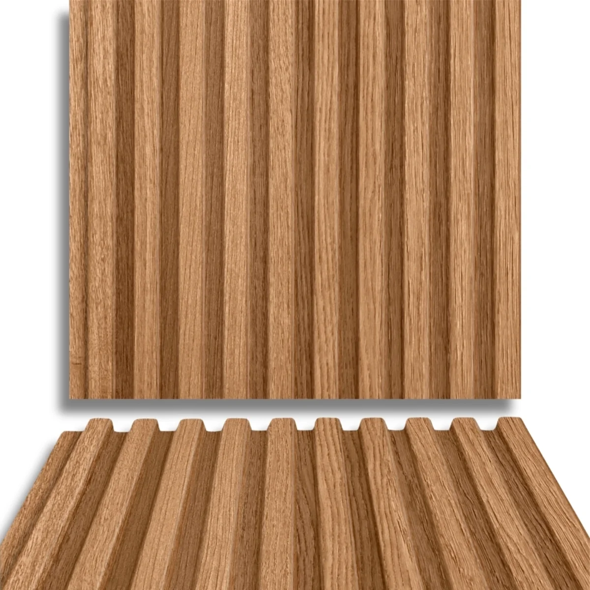 Fire Retardant HDPC Wooden Louvers Panel / Planks 9.5 Feet * 5 Inch | FR 1621