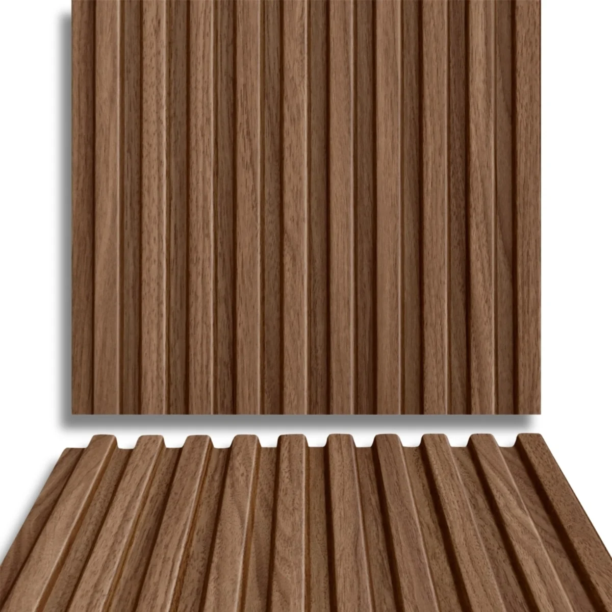 Fire Retardant HDPC Wooden Louvers Panel / Planks 9.5 Feet * 5 Inch | FR 1624