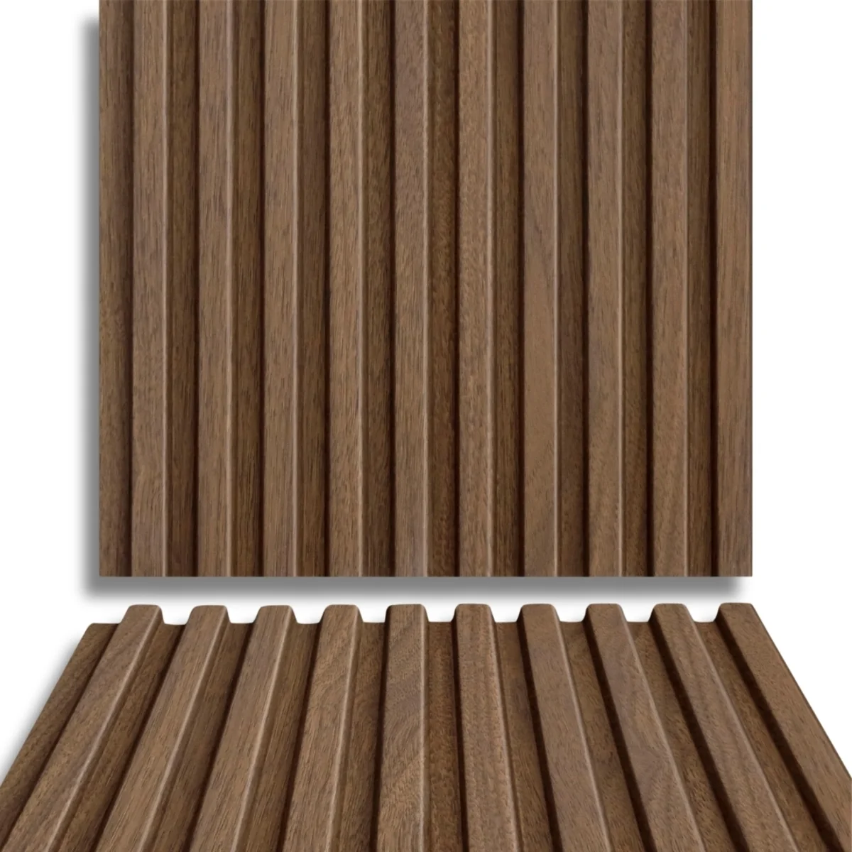 Fire Retardant HDPC Wooden Louvers Panel / Planks 9.5 Feet * 5 Inch | FR 1625
