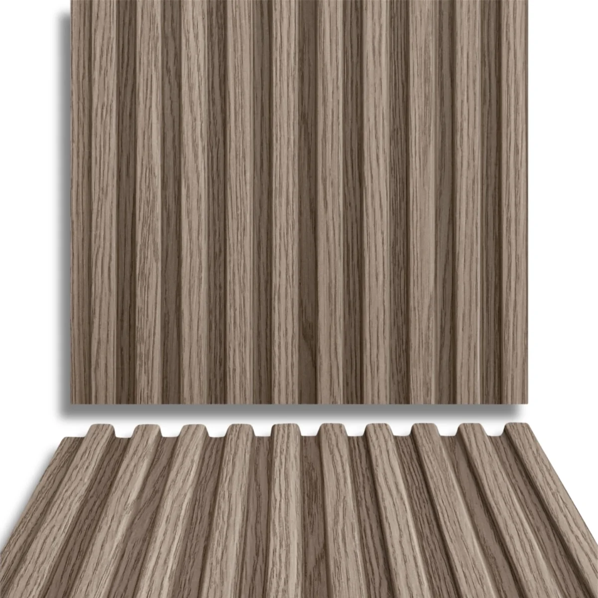 Fire Retardant HDPC Wooden Louvers Panel / Planks 9.5 Feet * 5 Inch | FR 1630
