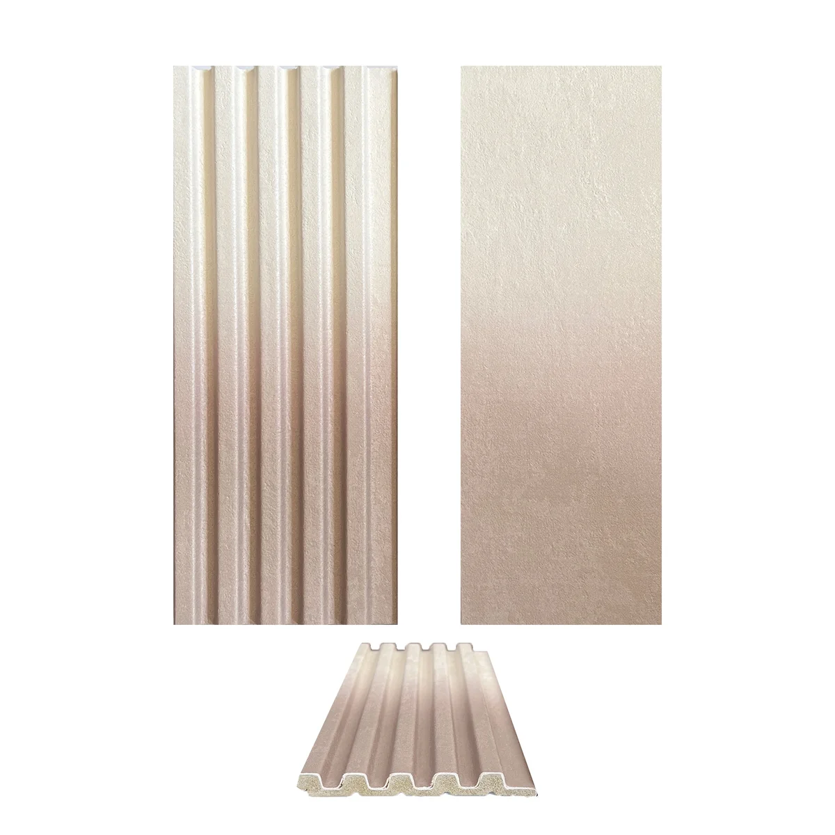 Ombre Gradient 1.25mm Laminate (Mica/Sunmica) With Matching Ombre Fluted Panel | 2729
