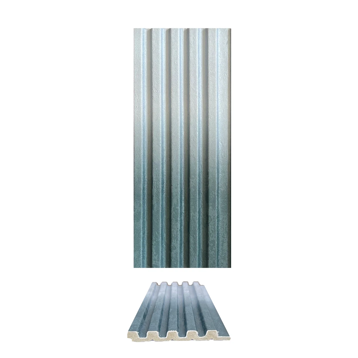 Ombre Gradient 1.25mm Laminate (Mica/Sunmica) With Matching Ombre Fluted Panel | 2728