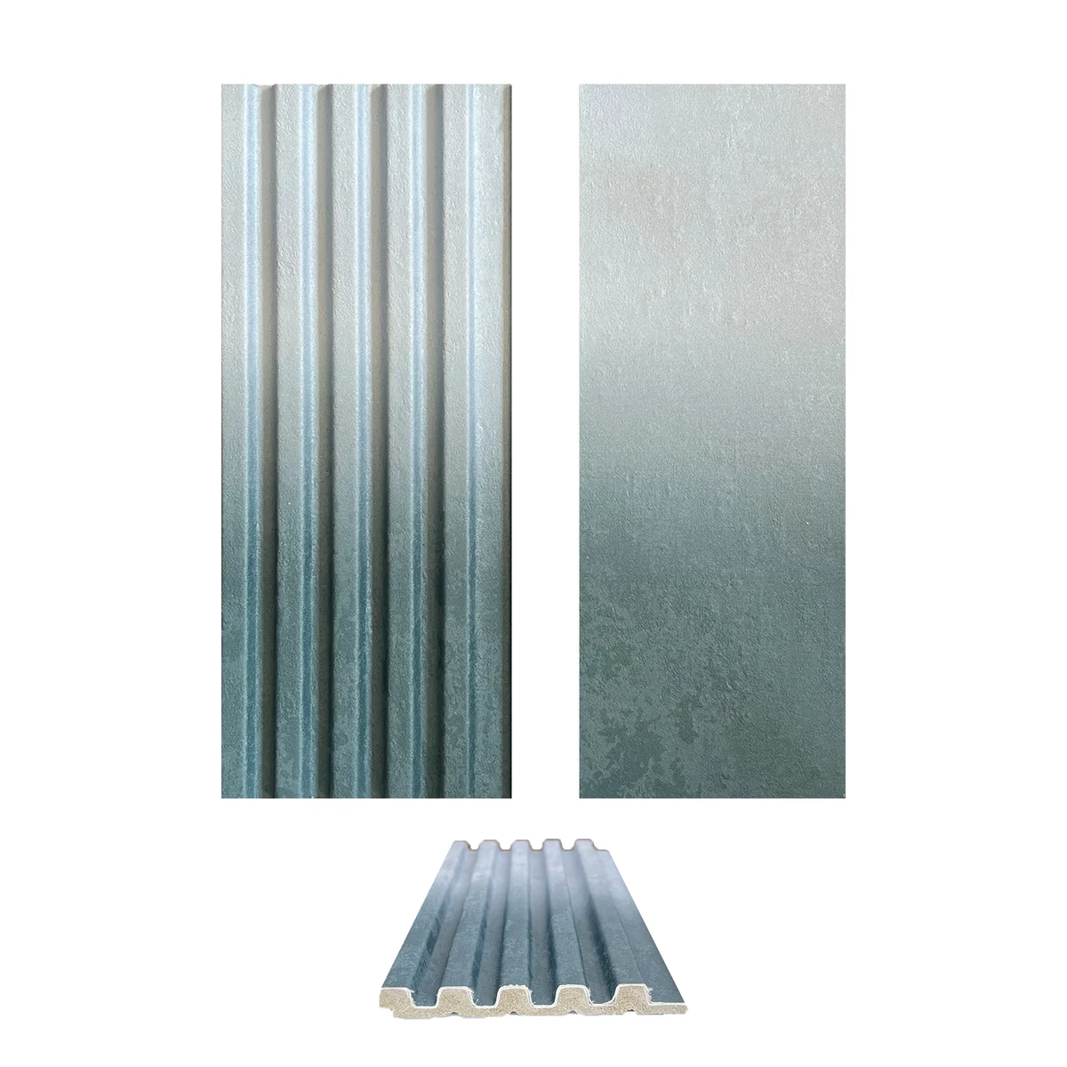 Ombre Gradient 1.25mm Laminate (Mica/Sunmica) With Matching Ombre Fluted Panel | 2728