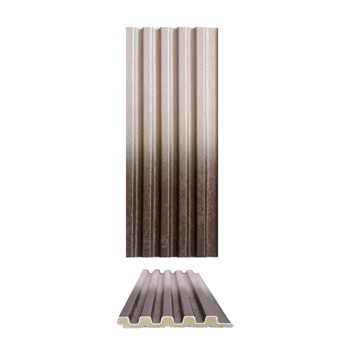 Ombre Gradient 1.25mm Laminate (Mica/Sunmica) With Matching Ombre Fluted Panel | 2724