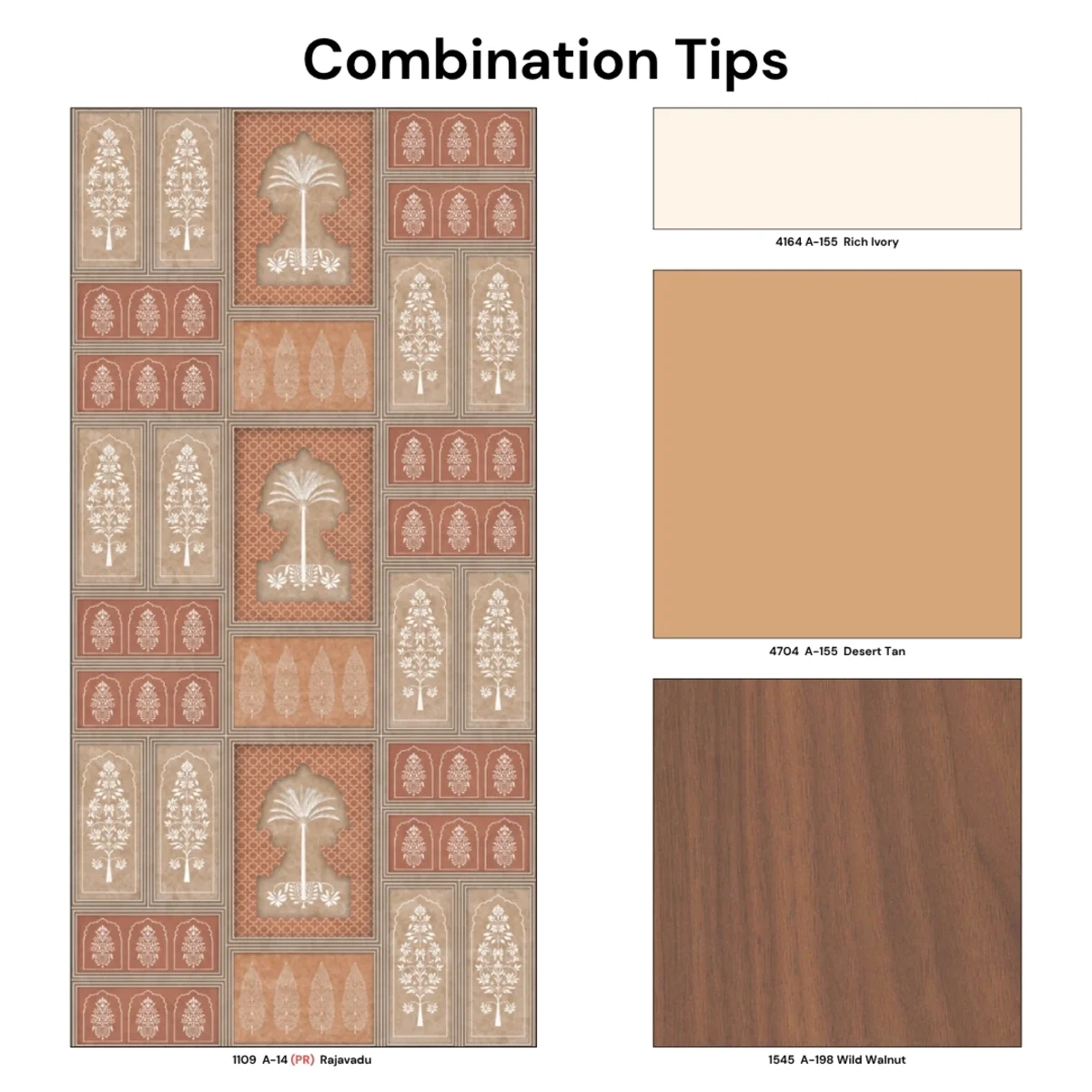 Rajgharana Indian Folk Art 1 mm Laminate (Mica/Sunmica) | 1109 A-14 (PR) Rajavadu