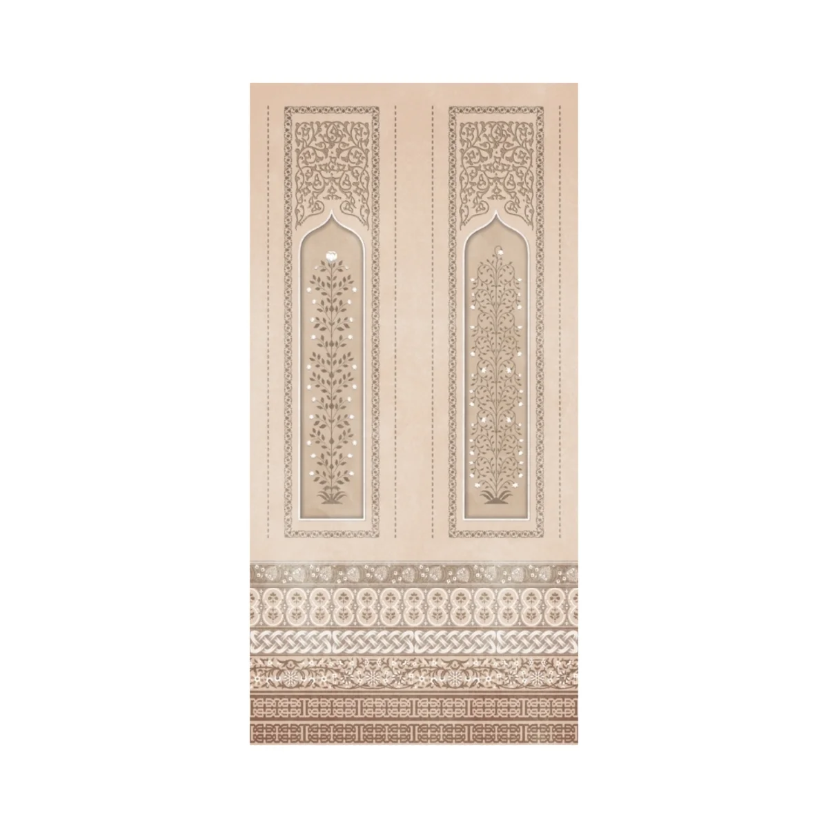 Rajgharana Indian Folk Art 1 mm Laminate (Mica/Sunmica) | 1104 A-14 (PR) Shahi Bel