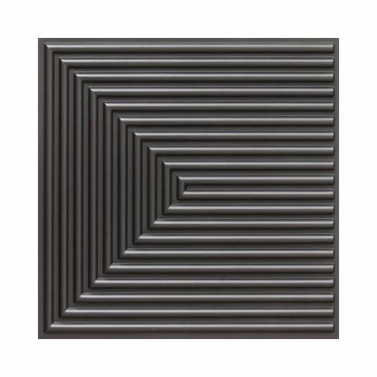Dekoish Self-Adhesive 3D PVC Wall Panel | E - 9004 Metallic Grey