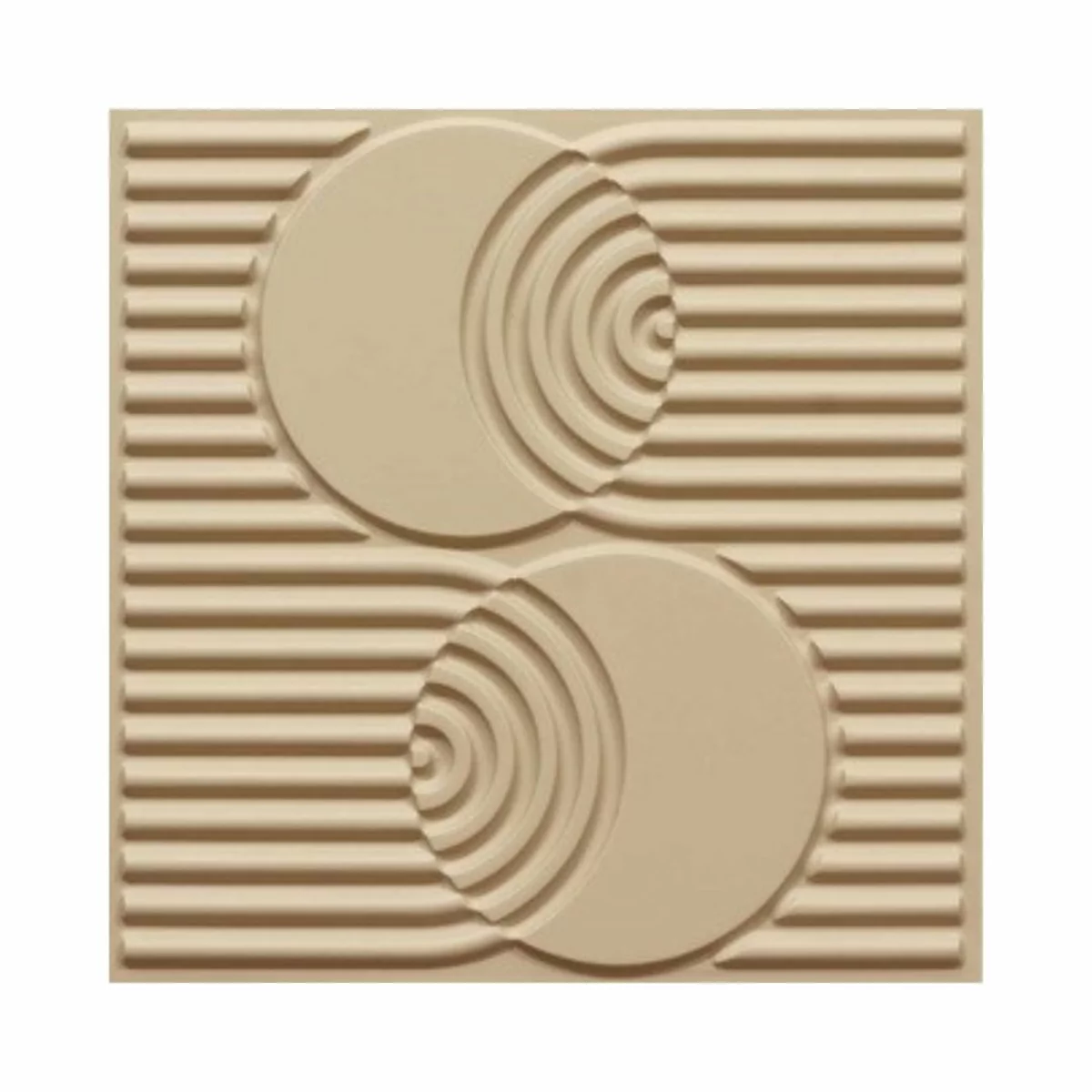 Dekoish Self-Adhesive 3D PVC Wall Panel | E - 9006 Dairy Cream