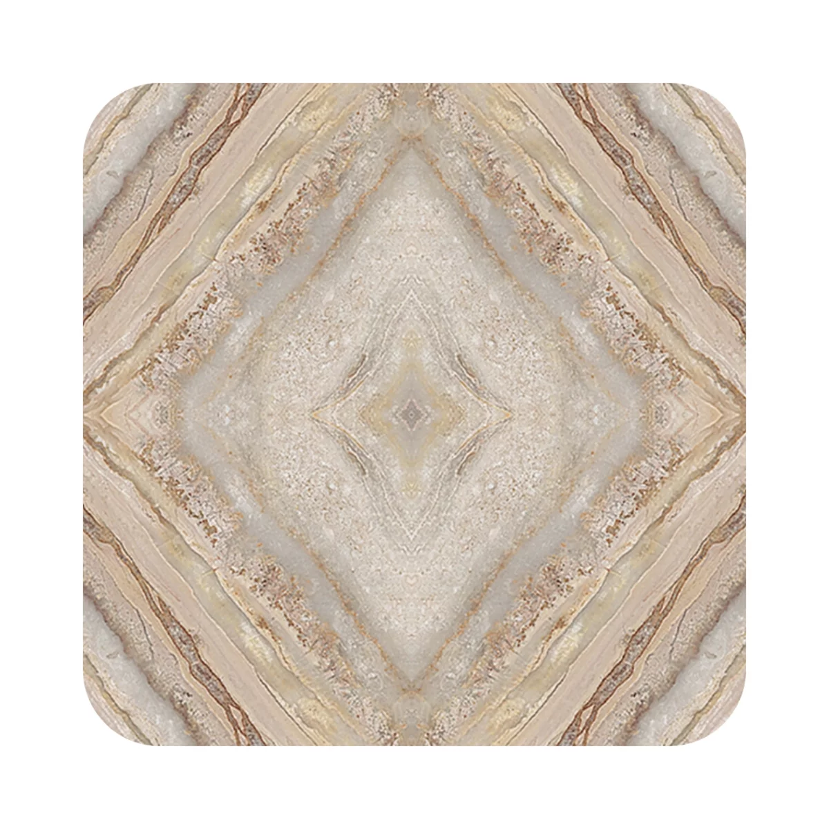 Bookmatch 1 MM Marble & Stone Glossy Finish Laminates (Mica/Sunmica) | Sandstone Splendor - DG222