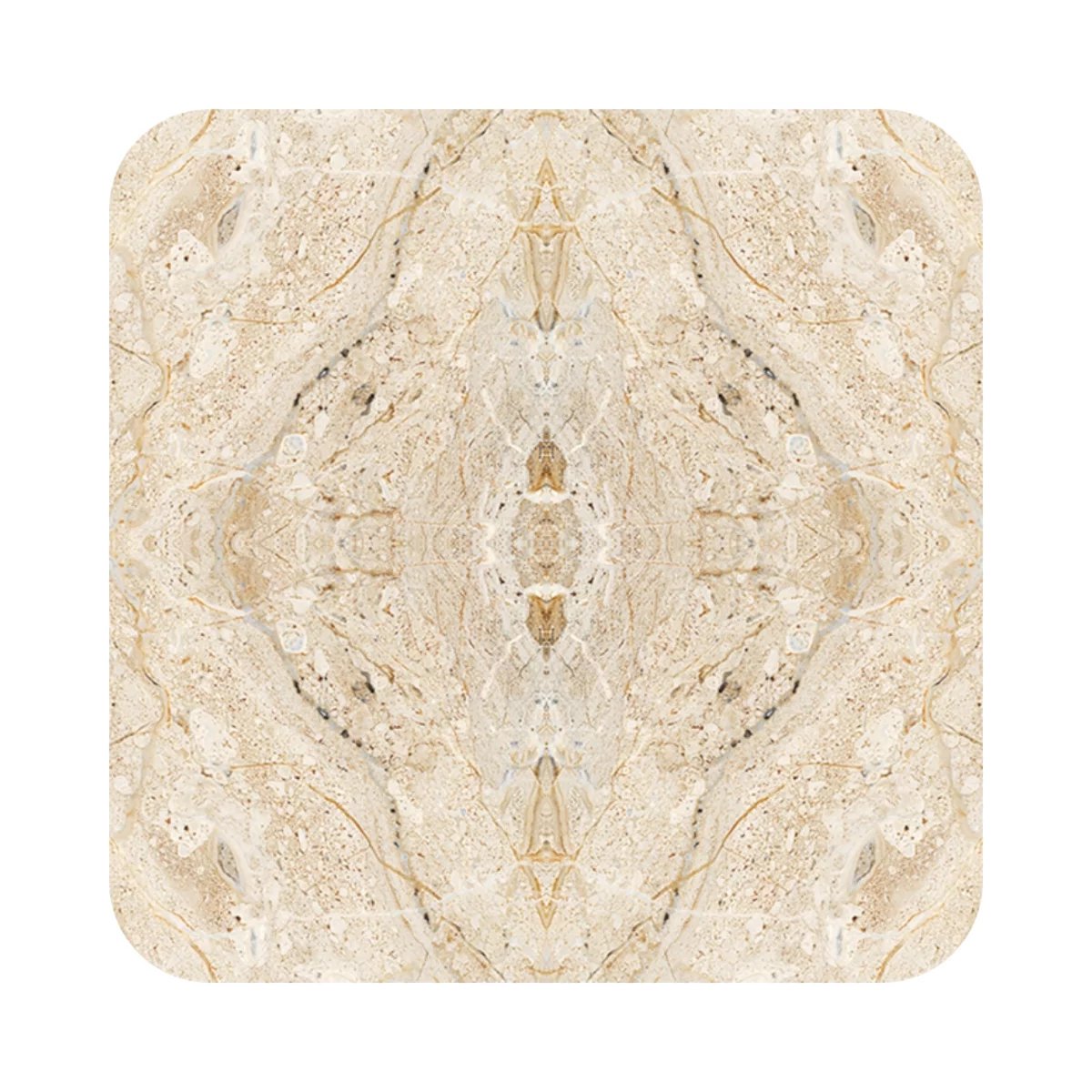 Bookmatch 1 MM Marble & Stone Glossy Finish Laminates (Mica/Sunmica) | Golden Veli - DG220