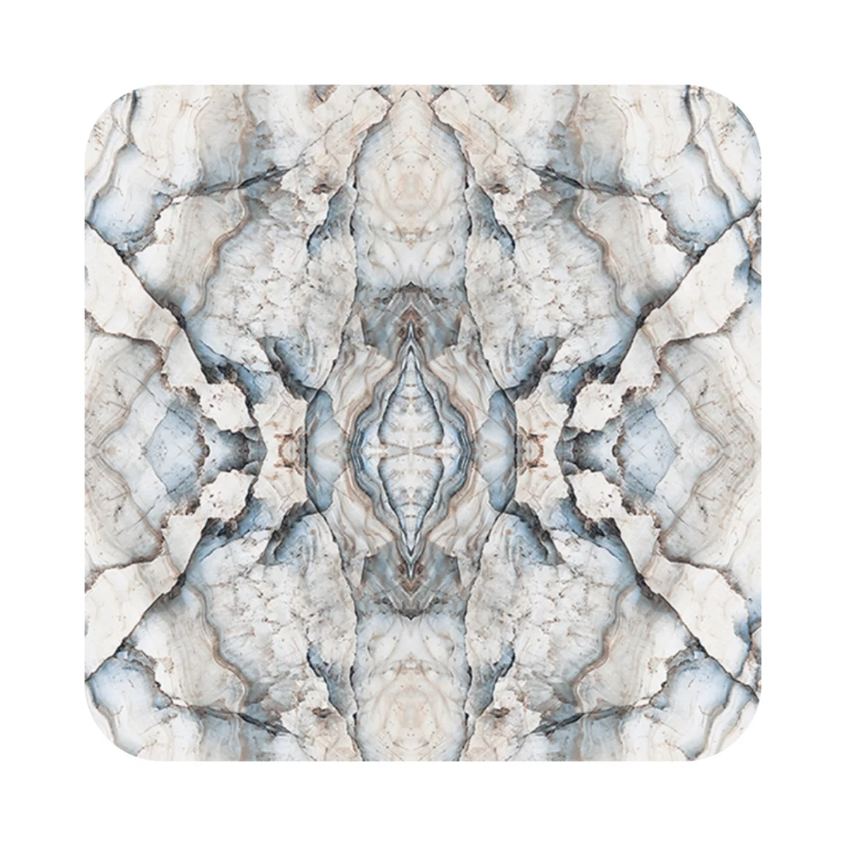 Bookmatch 1 MM Marble & Stone Glossy Finish Laminates (Mica/Sunmica) | Regal Reflection - DG219