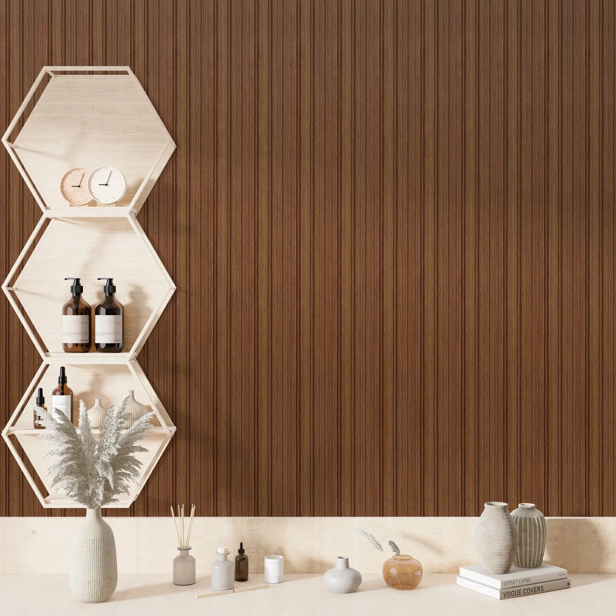 Vivre Decorative Louvers Panel/Planks 8 Feet * 5 Inch - VL 09