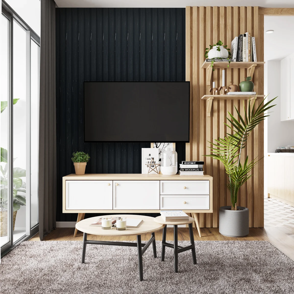 Vivre Decorative Louvers Panel/Planks 8 Feet * 5 Inch - VL 13