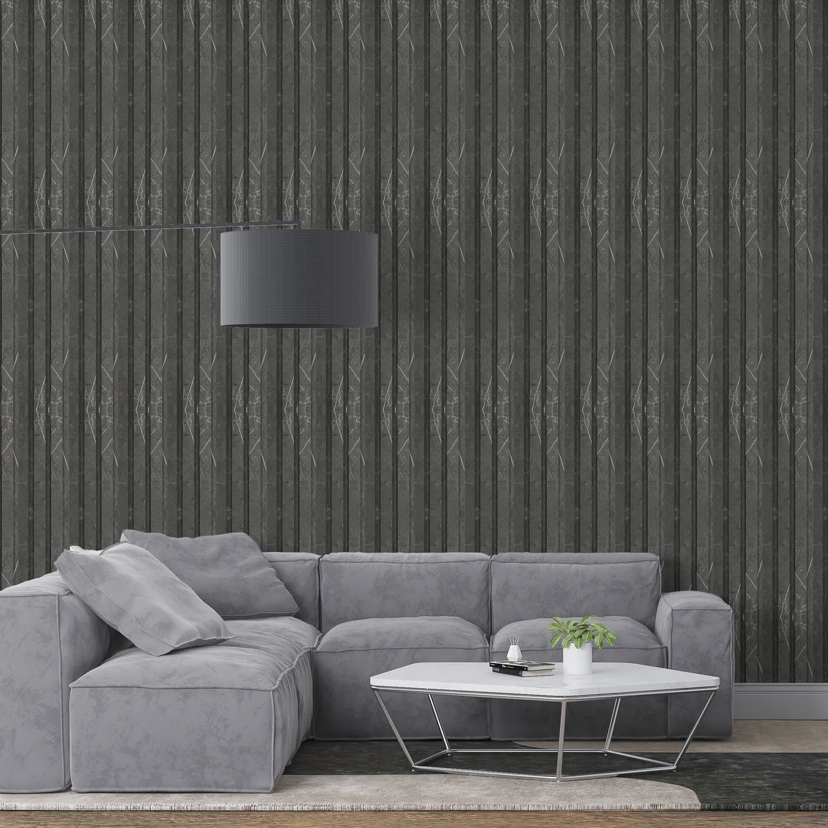 Treelam Wallon Project X Louvers Panel/Planks 9.5 Feet * 5 Inch - WL 3402
