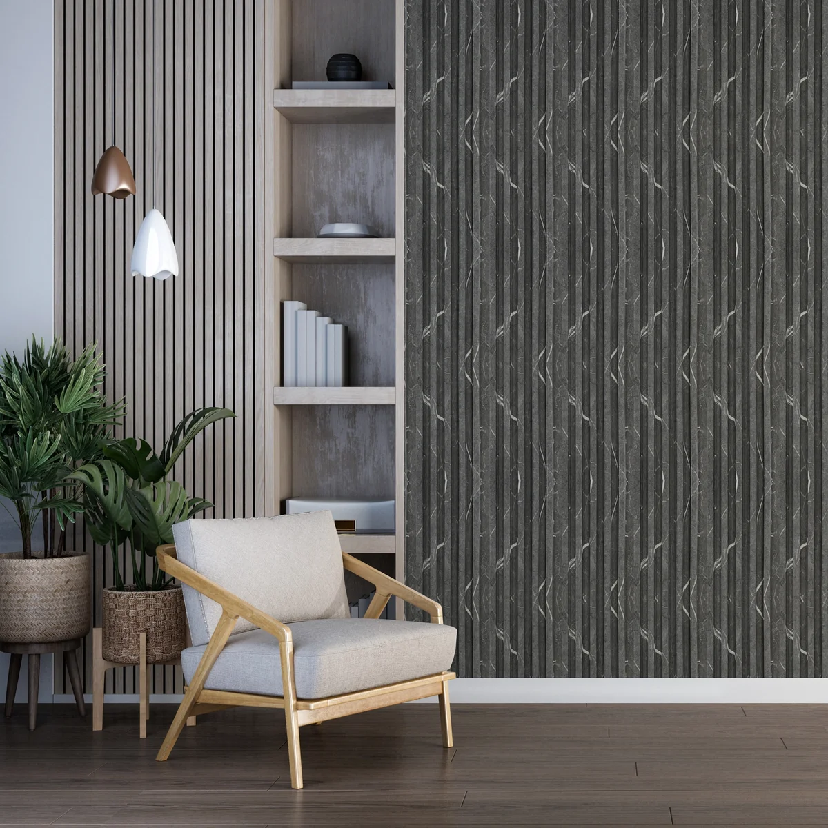Treelam Wallon Project X Louvers Panel/Planks 9.5 Feet * 5 Inch - WL 3413
