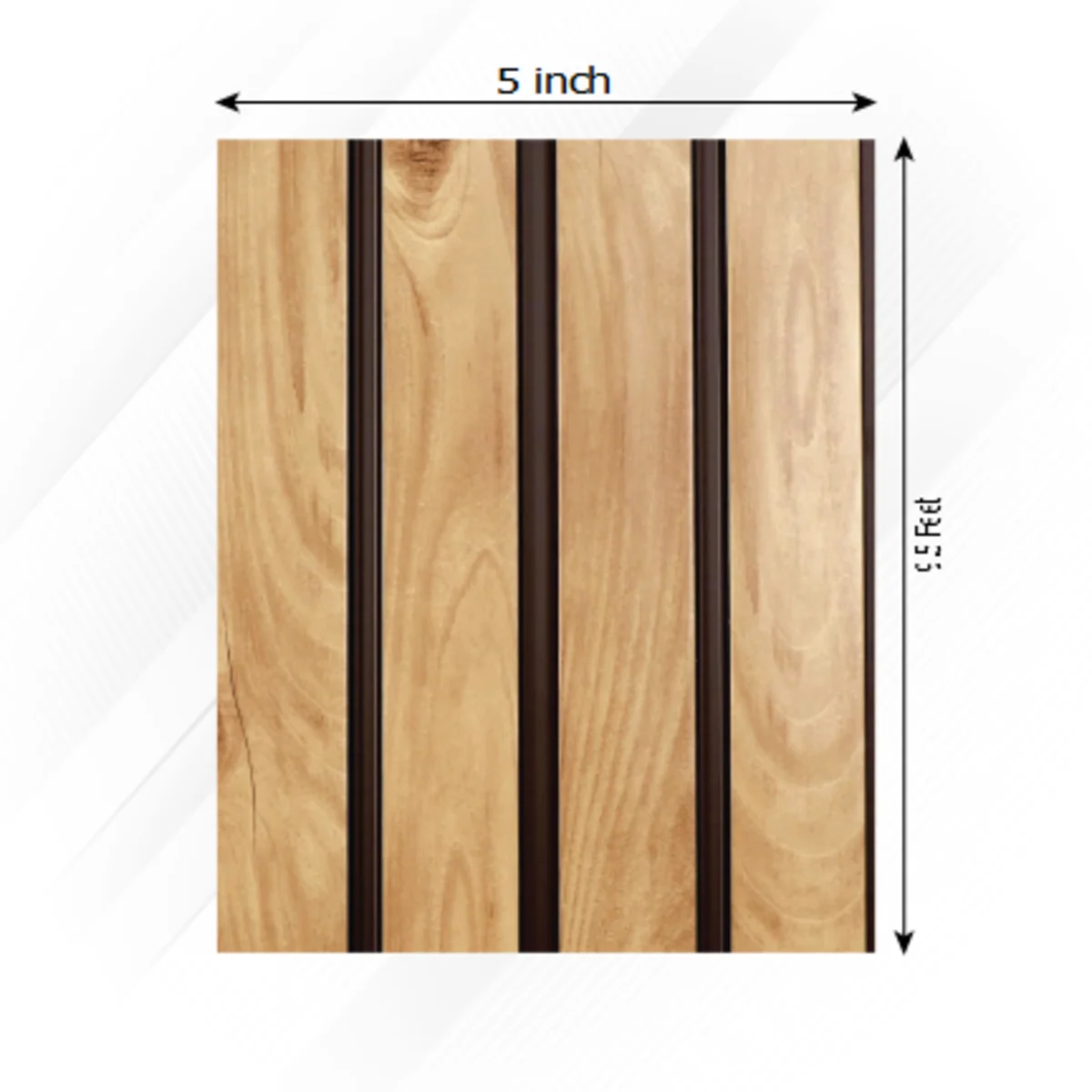 Uniclad marco polo vol 1 Louvers Panels/Planks 9.5 feet * 5 inch - MP 44