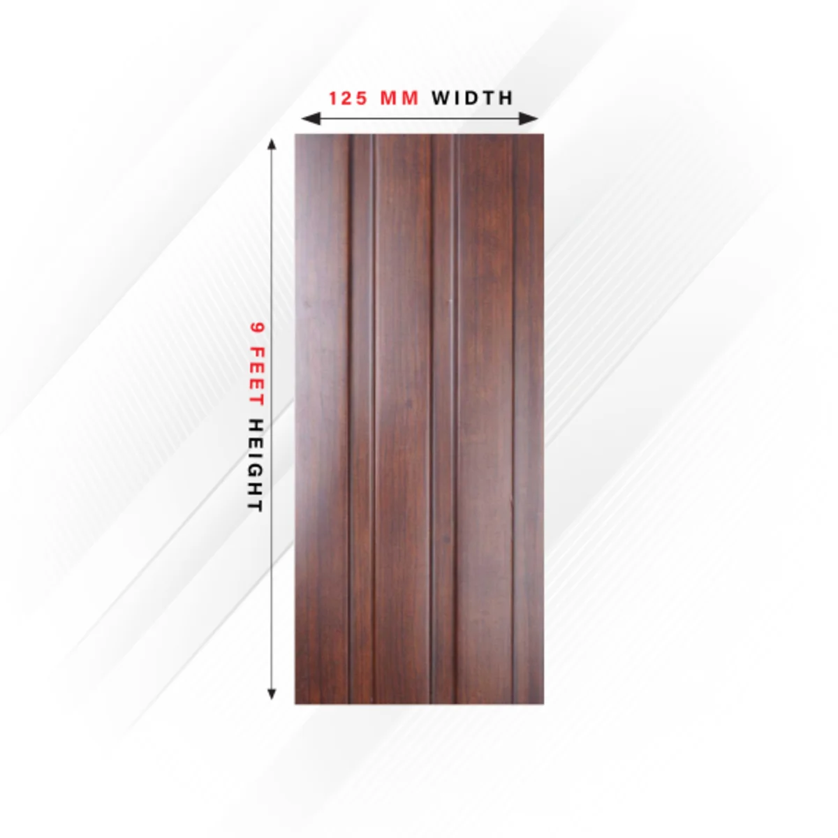 Ciscon PVC Wall Panel Louvers Panel/Planks 9 Feet * 5 Inch - CC 9005