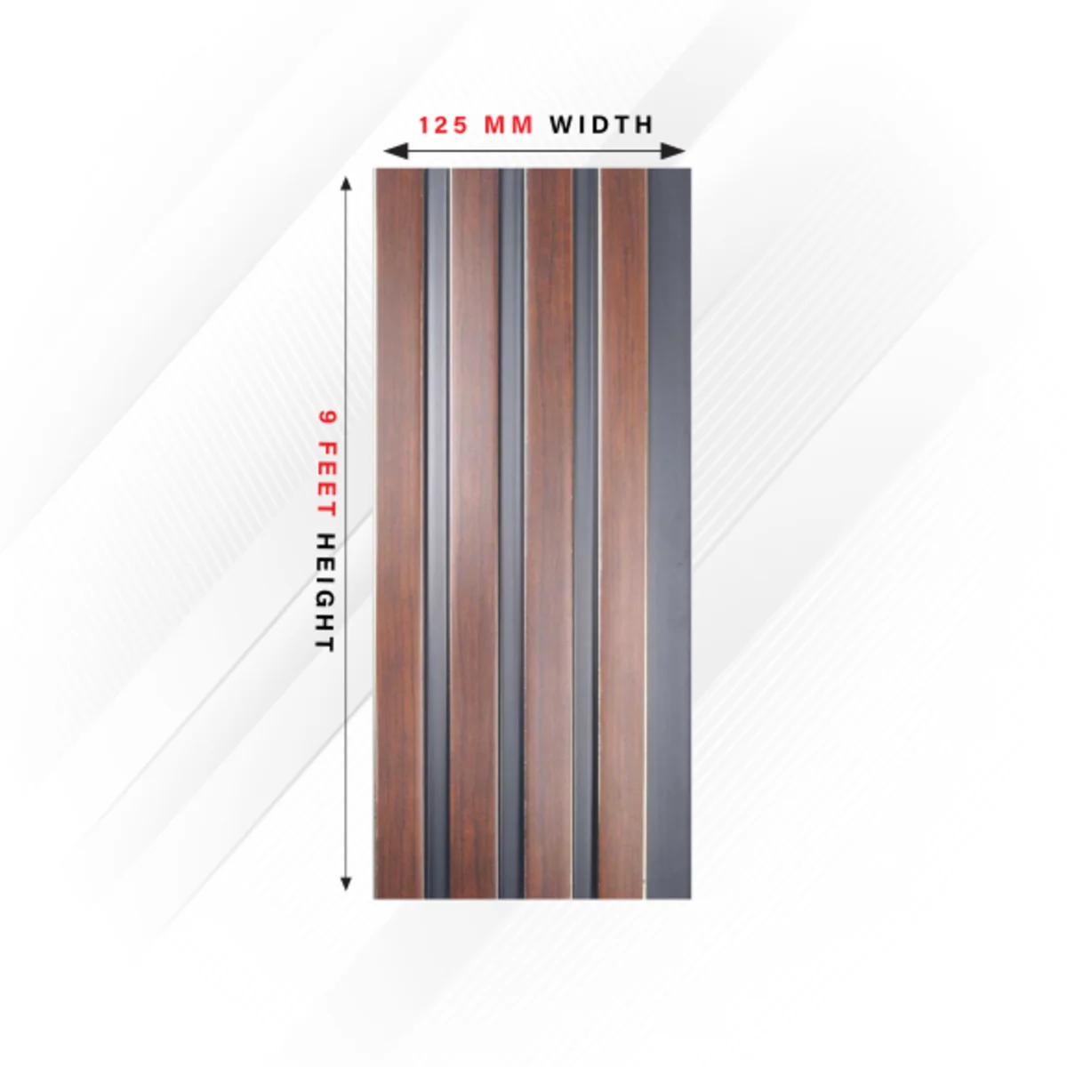 Ciscon PVC Wall Panel Louvers Panel/Planks 9 Feet * 5 Inch - CC 9011