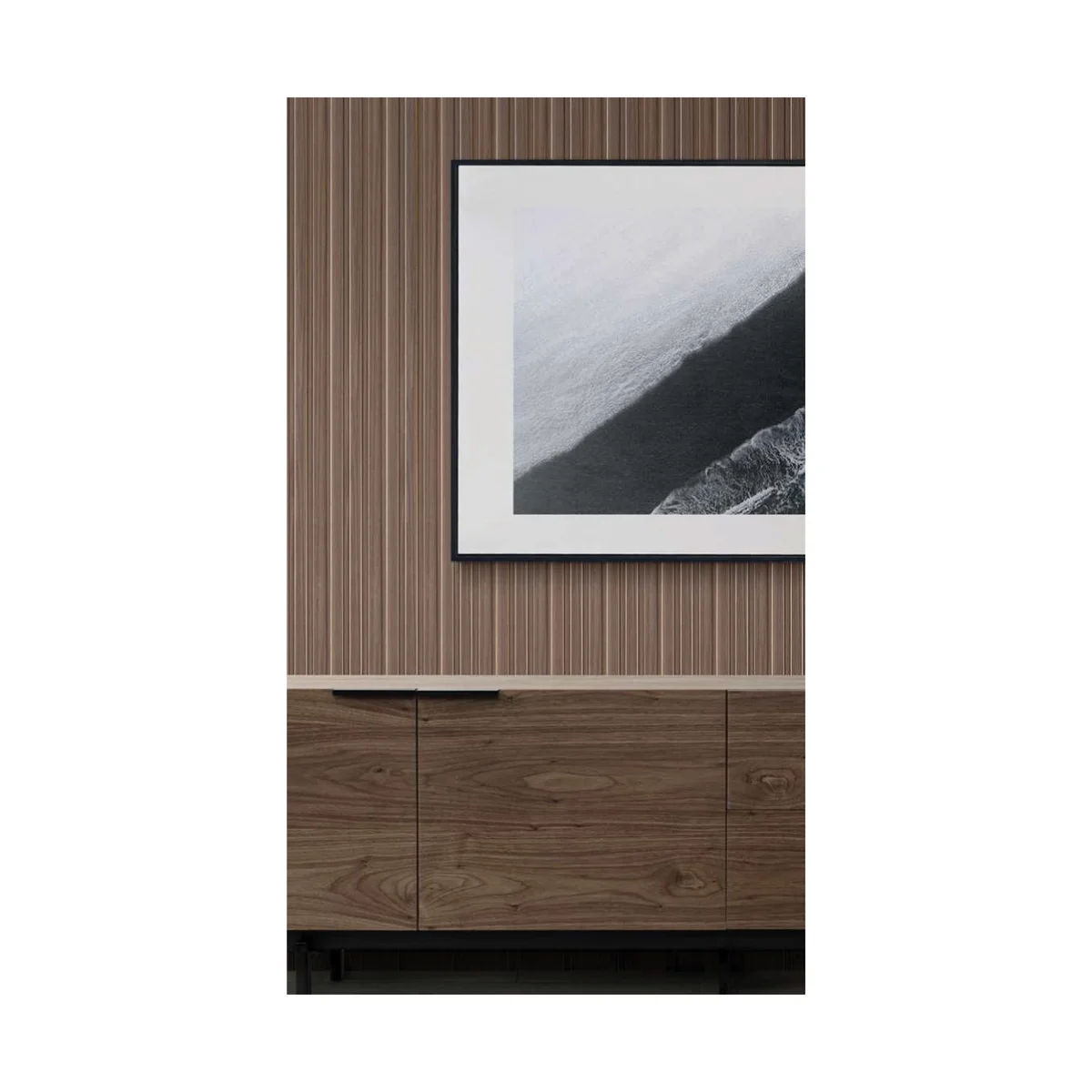 Ciscon PVC Wall Panel Louvers Panel/Planks 9 Feet * 4.5 Inch - CC 9018