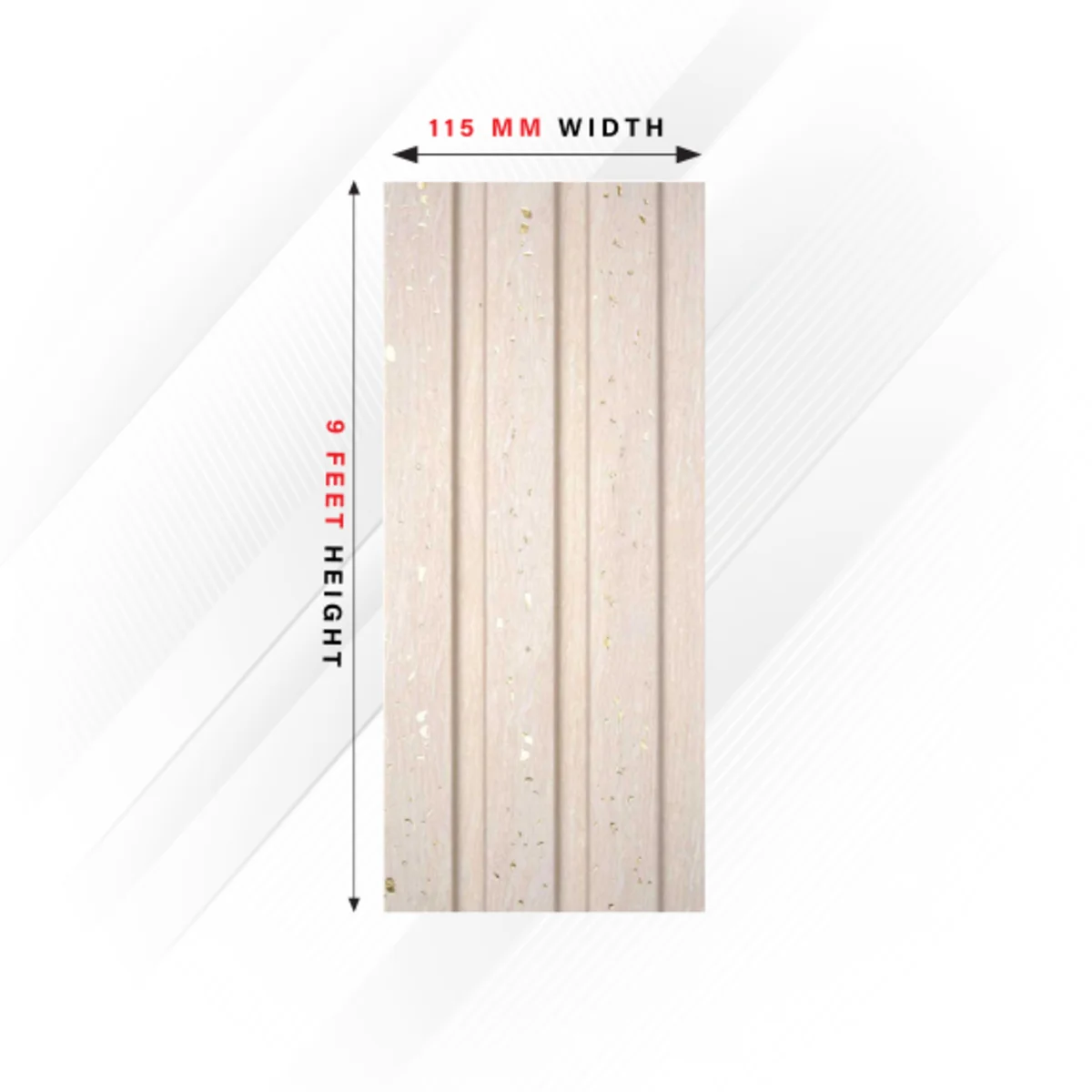 Ciscon PVC Wall Panel Louvers Panel/Planks 9 Feet * 4.5 Inch - CC 9030