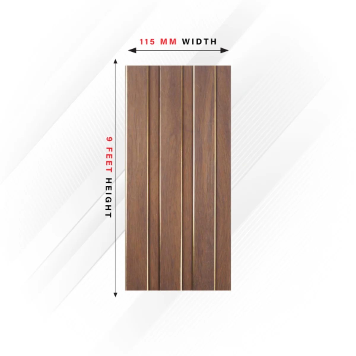 Ciscon PVC Wall Panel Louvers Panel/Planks 9 Feet * 4.5 Inch - CC 9031