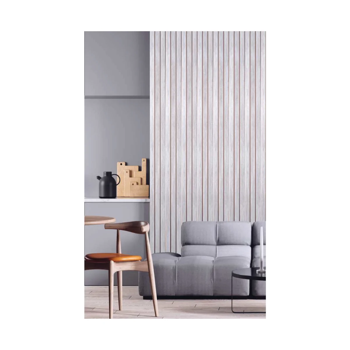 Ciscon PVC Wall Panel Louvers Panel/Planks 9 Feet * 5 Inch - CC 9036