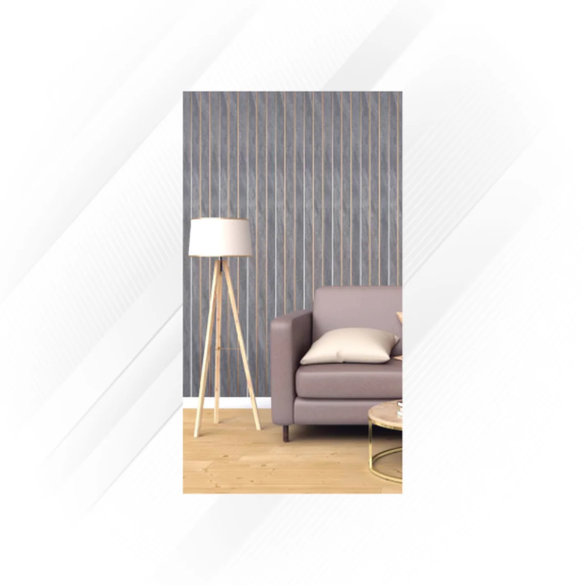 Ciscon PVC Wall Panel Louvers Panel/Planks 9 Feet * 5 Inch - CC 9037