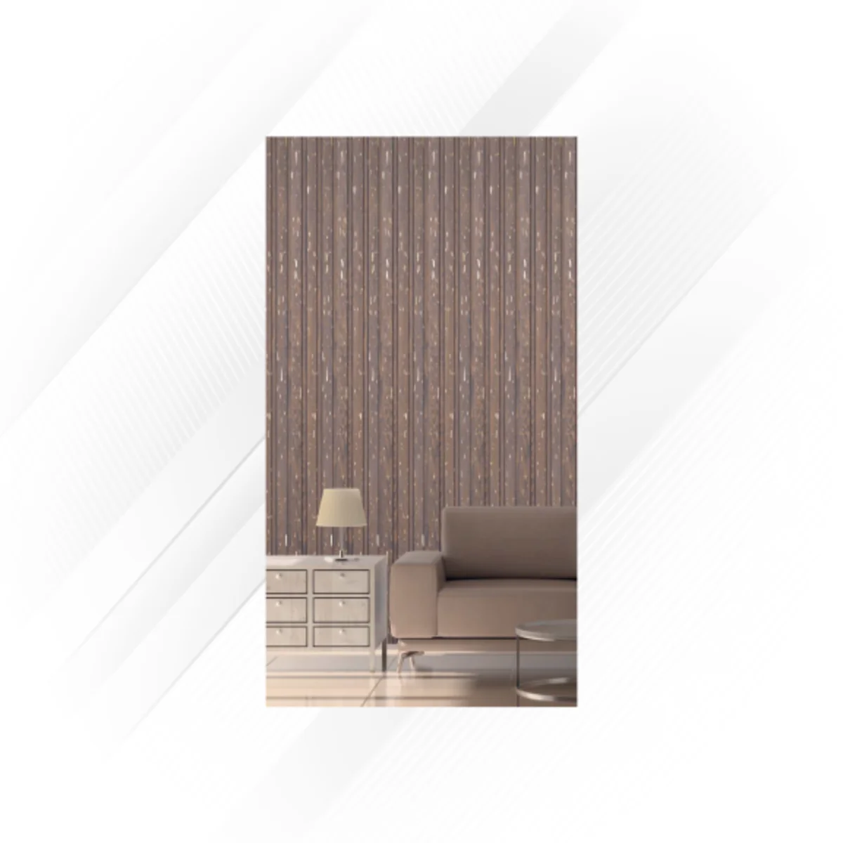Ciscon PVC Wall Panel Louvers Panel/Planks 9 Feet * 4.5 Inch - CC 9050